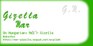 gizella mar business card